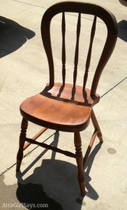 unpainted chair