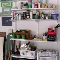Elfa Garage Storage Shelfing from The Container Store on AttaGirlSays