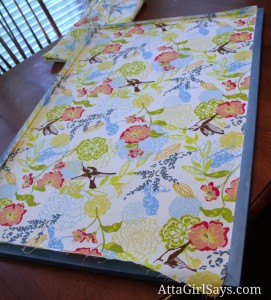 How to make a fabric covered bulletin board by AttaGirlSays.com