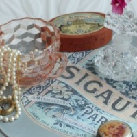 FEATURED vintage soap label lazy susan
