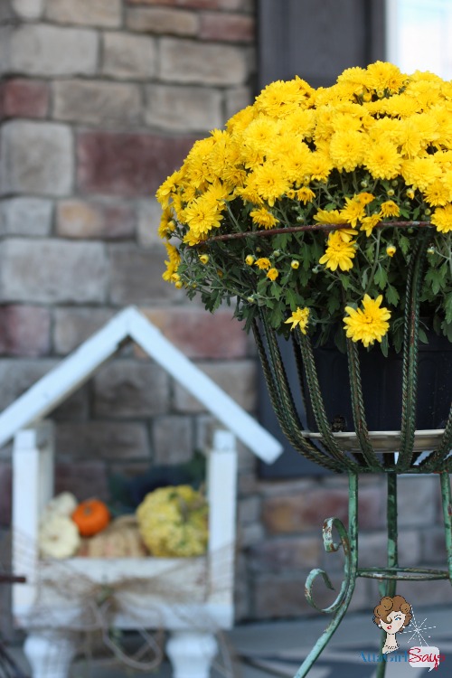 Atta Girl Says: Fall Home Tour Front Porch