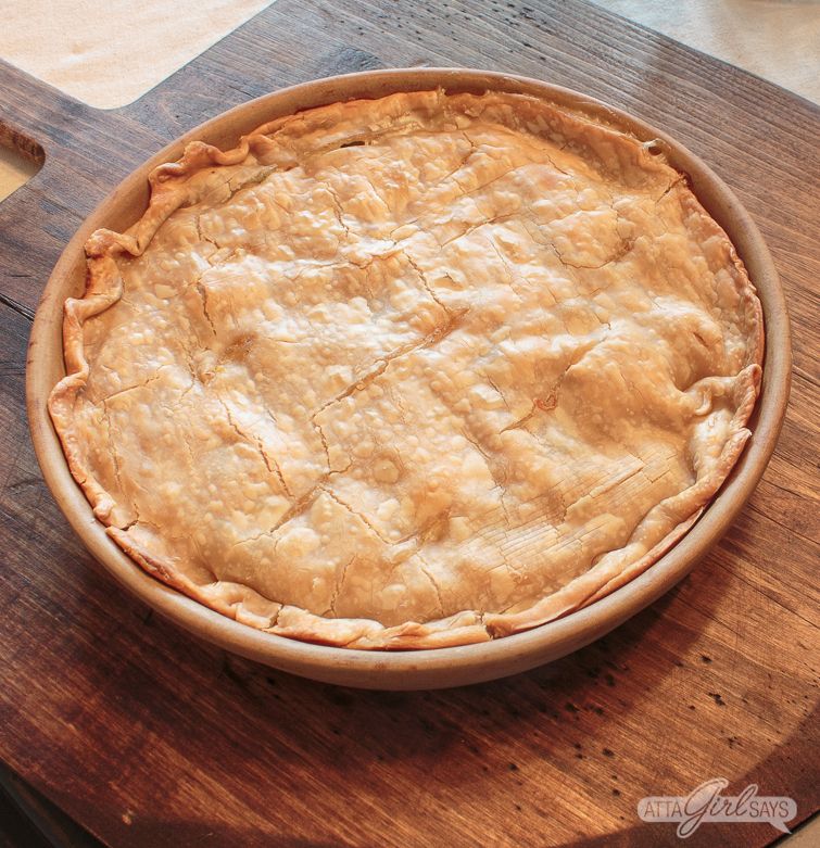 rustic chicken pot pie