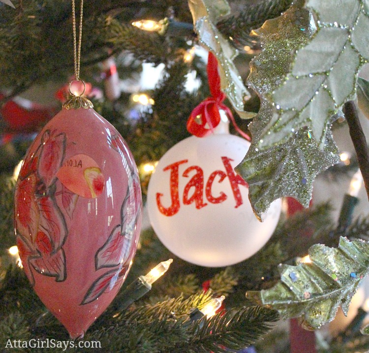 imperfect ornaments on the Christmas tree