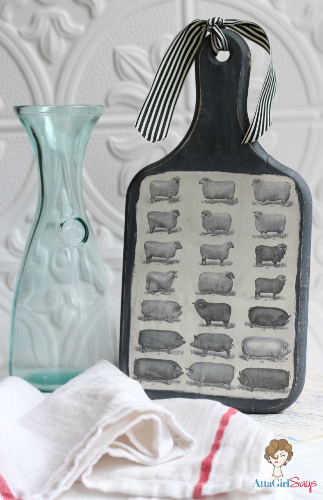 Mod Podge Photo Transfer Cutting Board