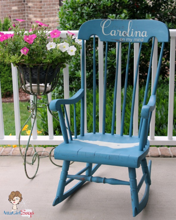 Atta Girl Says: Milk Paint Carolina on My Mind Rocking Chair
