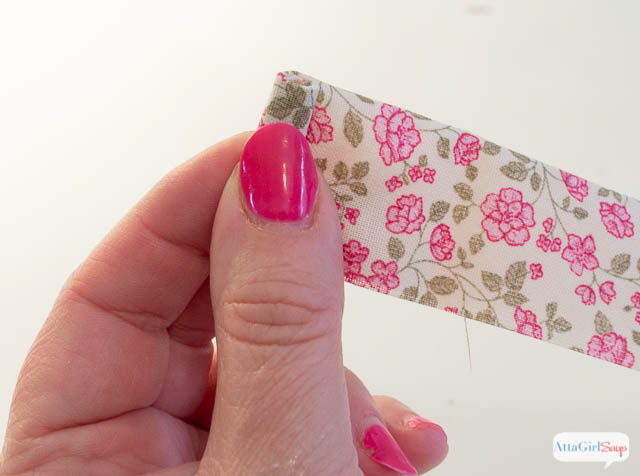 How to Make a Rolled Fabric Flower - Click for a Full Tutorial at AttaGirlSays.com