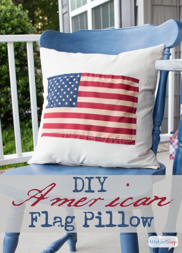 Easy Sew American Flag Pillow