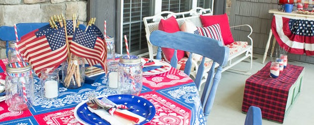 Patriotic Fourth of July Party Ideas, Recipes and Decorations