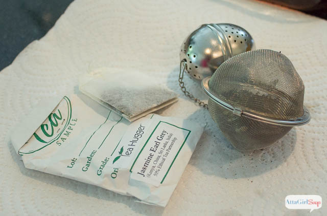 Tea-Stained Vintage American Flags Centerpiece