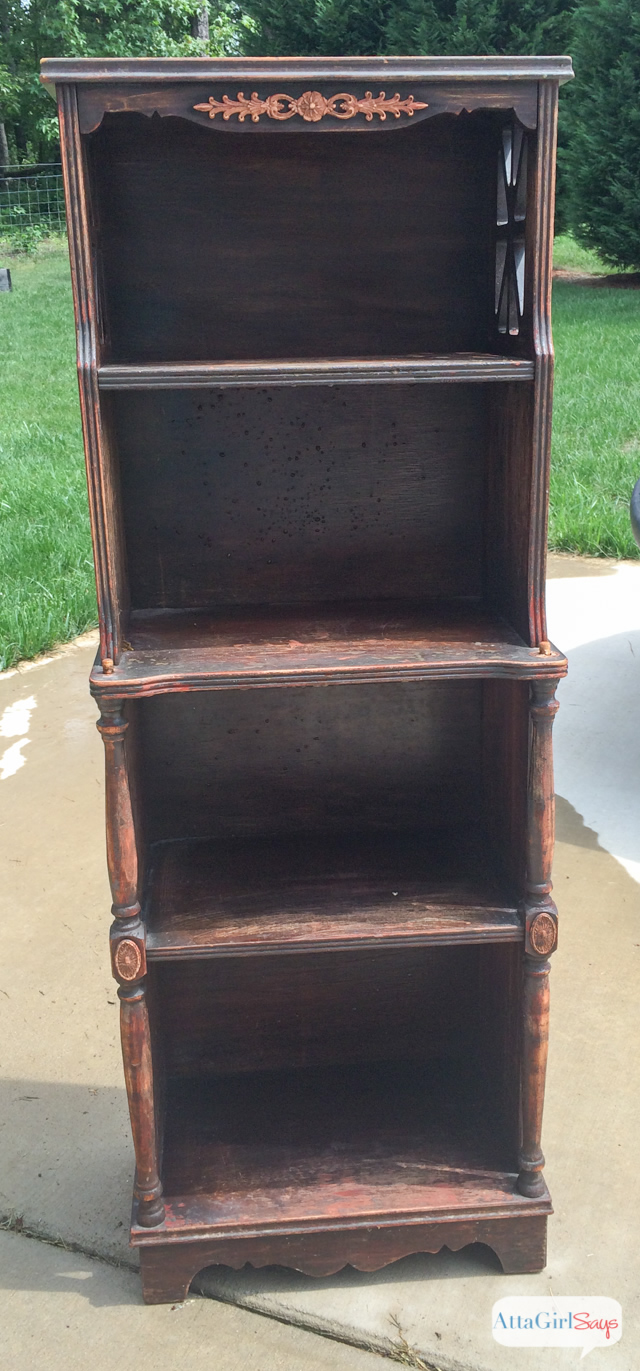 Indigo Blue Painted Bookshelf