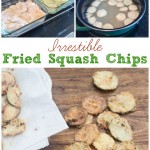 step by step photos showing how to fry squash