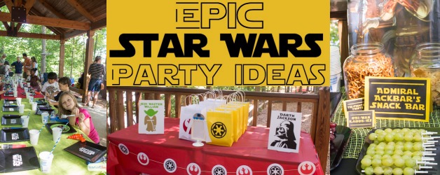 Planning a Star Wars birthday party? Check out these epic Star Wars party ideas -- food, decorations, games, party favors, cool invitations.