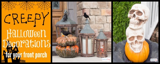 Love all these outdoor Halloween decorations for the front porch. So much spooky fun and inspiration at AttaGirlSays.com