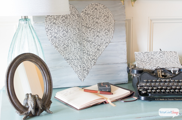 Stop the Presses: Valentines Decorations in Newsprint: