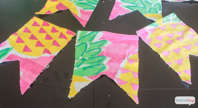 Learn how to make an easy no-sew  party banner using a beach towel. Plus, you'll find lots of great ideas for colorful beach party decorations.