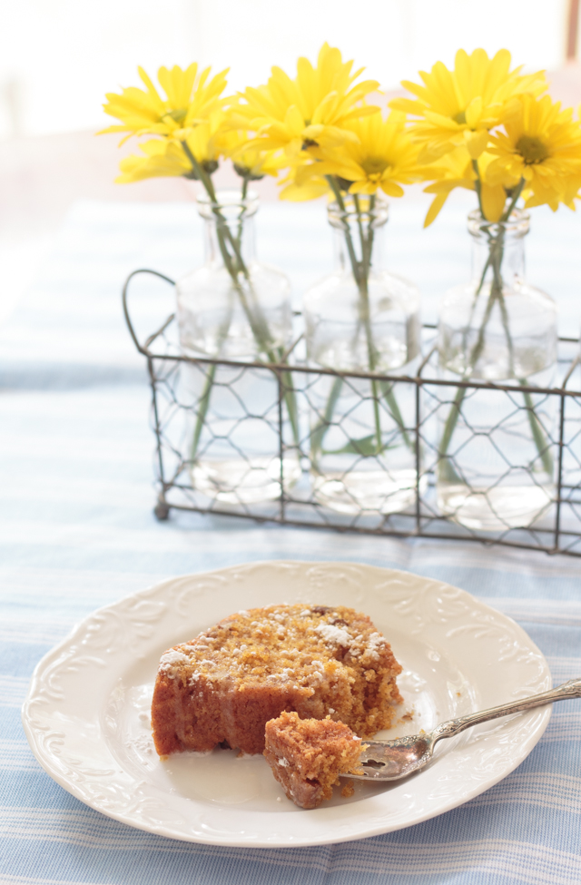 This Nutty Glazed Carrot Cake is the best carrot cake recipe ever. It's so easy to make, and you'll never guess the "secret ingredient that makes it moist.