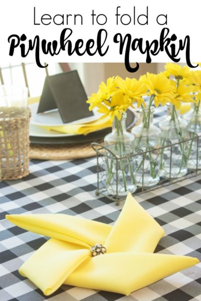 How to Fold Napkins Into a Pinwheel