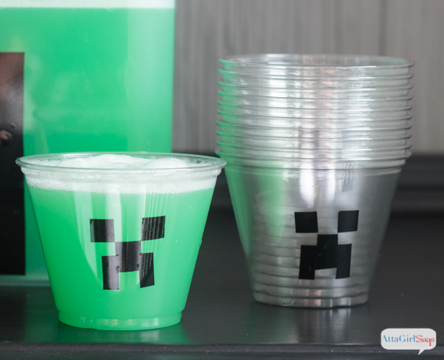 Delight your favorite gamer with this tasty Minecraft creeper party punch. This is one of the easiest party punch recipes, and you can easily change the flavor to fit your party theme.