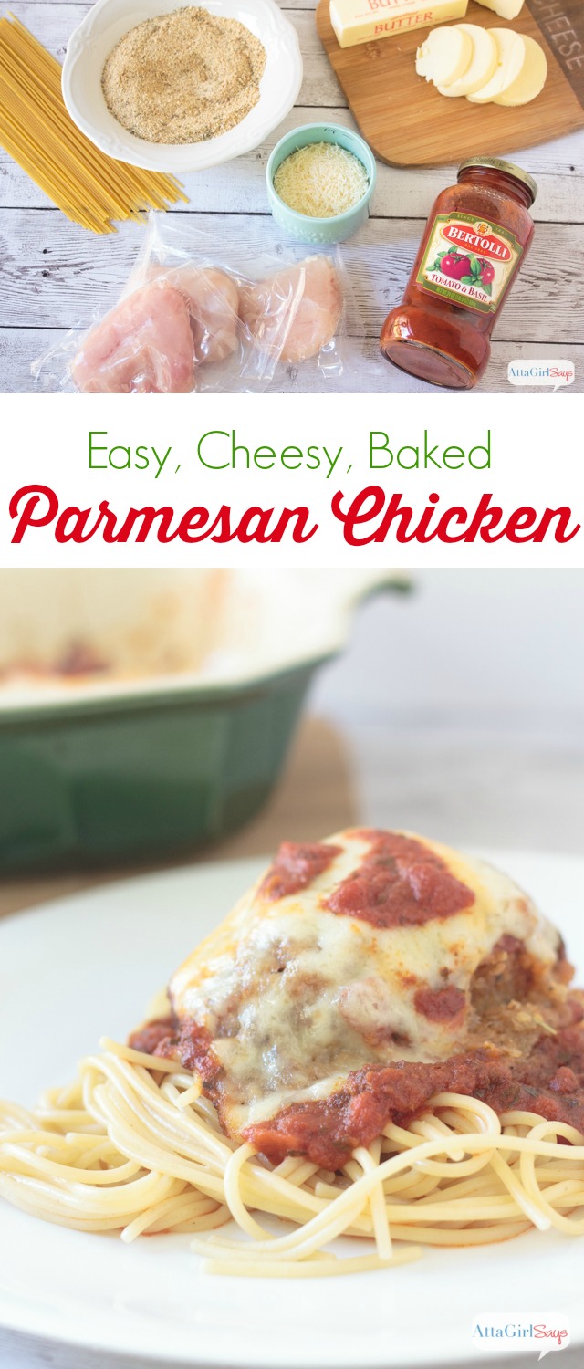 ingredients to make easy based parmesan chicken