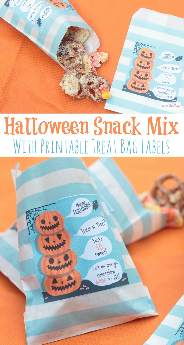 candy corn Halloween snack ix in treat bags