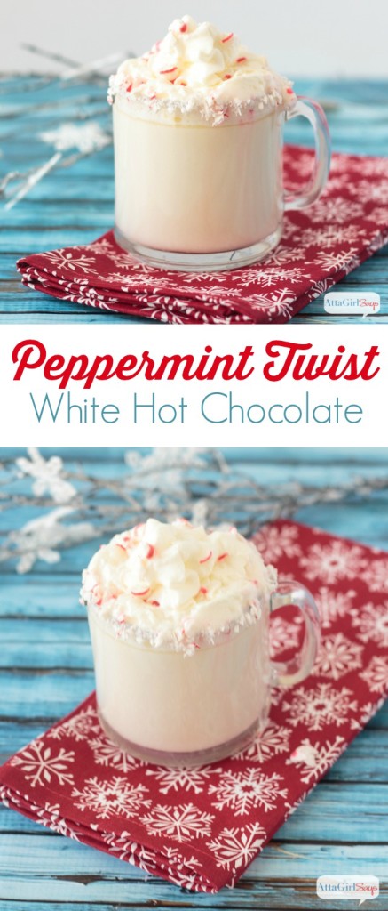 White Hot Chocolate Recipe with a Peppermint Twist