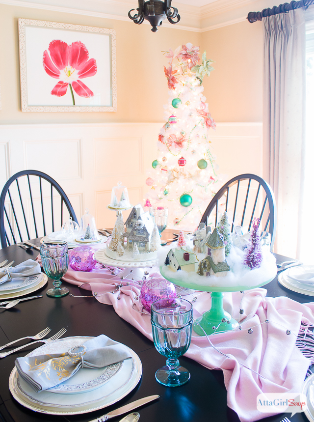 If you like vintage style and color, you'll love this vintage Christmas home tour at AttaGirlSays.com. Room after room of inspiration, featuring fabulous vintage finds mixed with modern details. You'll love all the gorgeous fabrics, and the way the homeowners use pattern and color. And if you're crushing on gold, you don't want to miss the living room in this house!