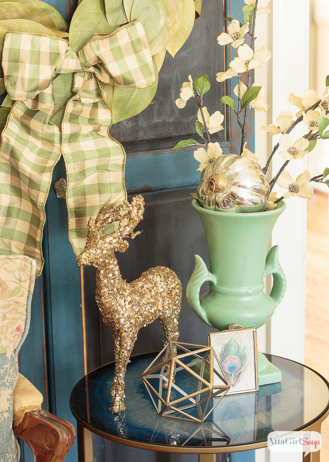 If you like vintage style and color, you'll love this vintage Christmas home tour at AttaGirlSays.com. Room after room of inspiration, featuring fabulous vintage finds mixed with modern details. You'll love all the gorgeous fabrics, and the way the homeowners use pattern and color. And if you're crushing on gold, you don't want to miss the living room in this house!