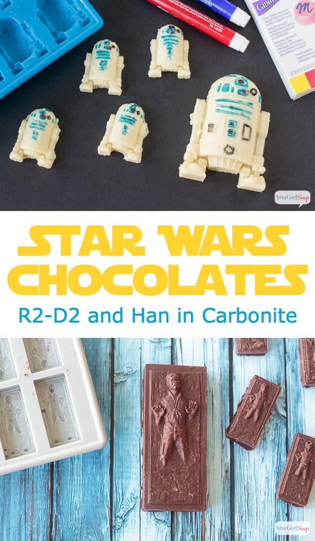 Planning an out-of-this-galaxy party and looking for Star Wars food ideas? Learn how to make tasty R2-D2 and Han Solo in Carbonite chocolates. They'll be the hit of the party.