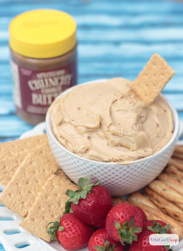 Have you tried the Speculoos Cookie Butter from Trader Joe's? This stuff leaves peanut butter and Nutella in the dust! While you might be tempted to eat it straight out of the jar, you'll find it's even better in recipes like this 4-Ingredient cookie butter dip that also makes a great filling for a no-bake cookie butter cheesecake!