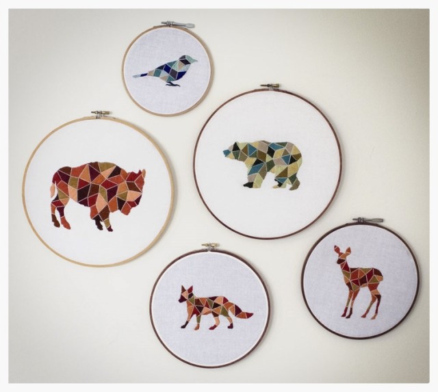 Embroidery Hoop Art from Jordan Strickland Morris