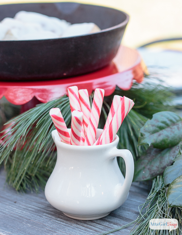 If you live in a temperate climate, invite friends and family over for a Christmas brunch outside. I used simple greenery, galvanized accessories and milk bottles to give our farmhouse table a festive touch.