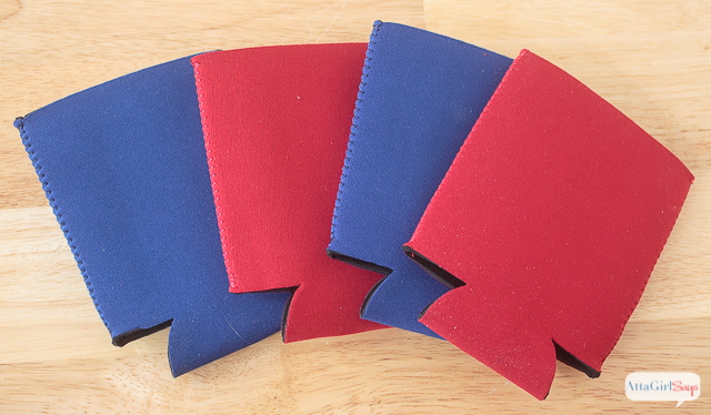 Did you know you can make your own custom can koozies using a Cricut Explore Air and craft foam? These DIY koozies can be easily personalized for your favorite team or players. They'd also be great for a wedding! #ad #CricutMade