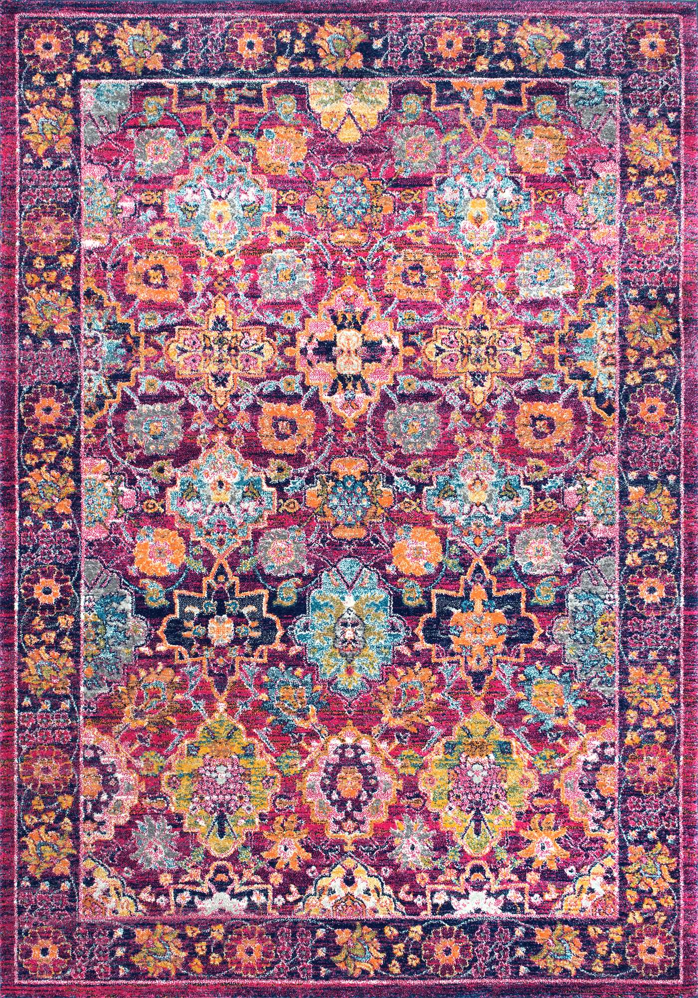 Add a pop of statement color to your home with one of these gorgeous, bold vintage area rugs. They're beautifully priced, too. #sponsored #myrugsusa