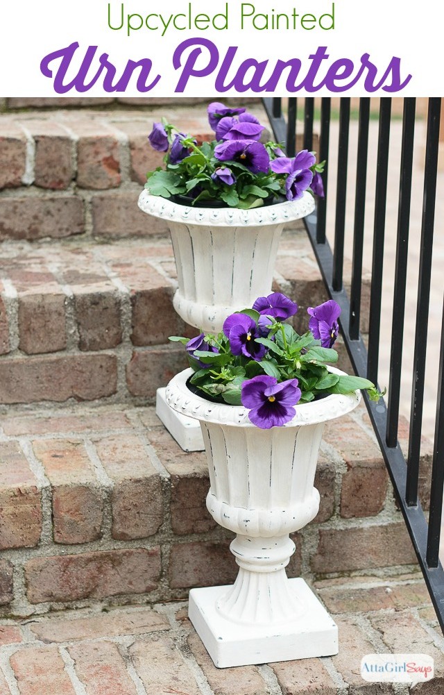 Upcycled Urn Planters