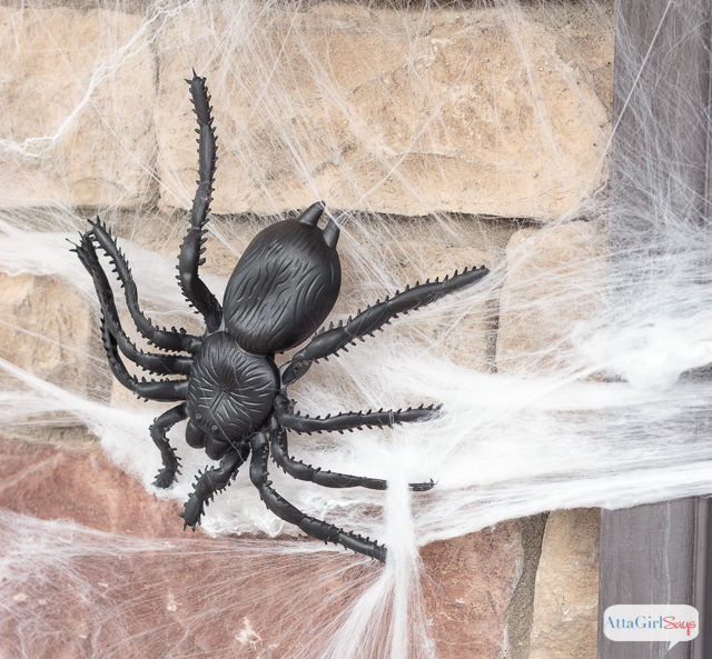 Dress up your front porch for Halloween with simple, inexpensive DIY Halloween decorations. You'll love touring this spooky space.