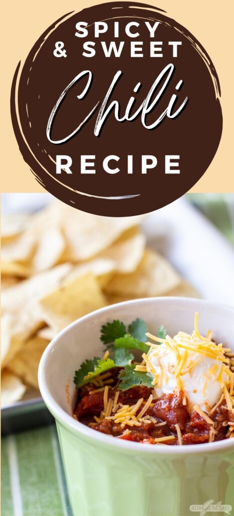 bowl of chili with tortilla chips