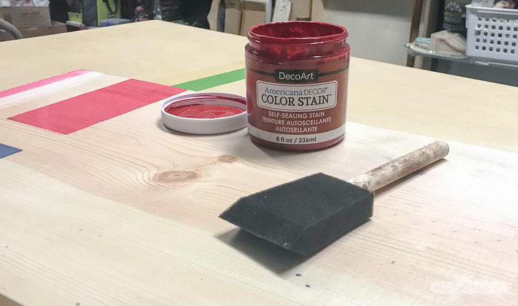 Transform plain cornhole boards into custom tailgate games with paint or stain and FrogTape. #ad #cornhole #backyardgames