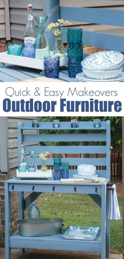 painted outdoor furniture