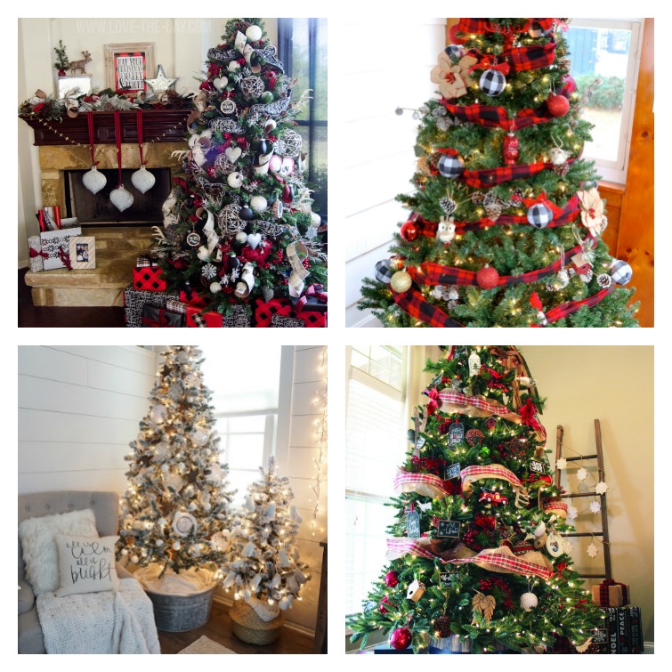 Farmhouse Trees Collage Atta Girl Says