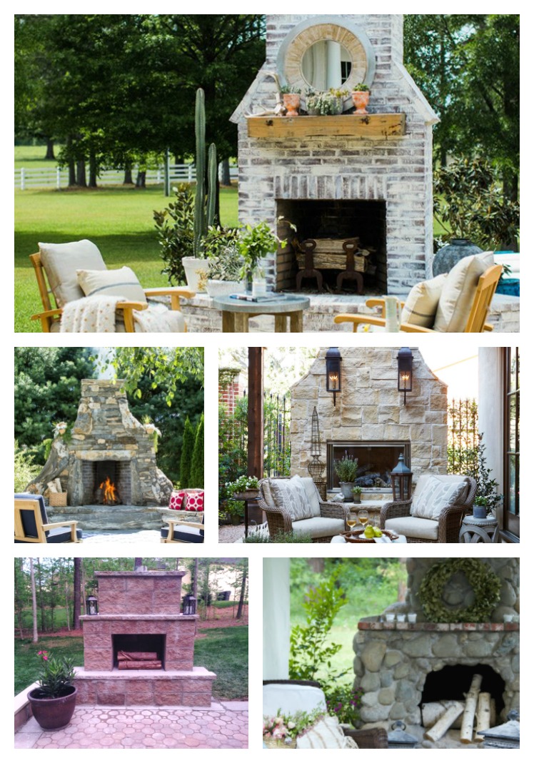 Stunning Outdoor Fireplaces Atta Girl Says