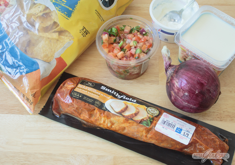 ingredients to make slow cooker pulled pork nachos
