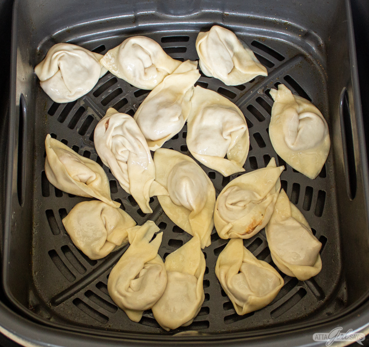 pork wontons in an air fryer