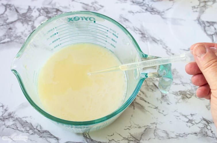 adding fragrance to melt and pour soap