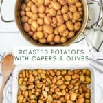 collage photo of oven roasted potatoes