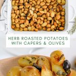 collage photo of oven roasted potatoes