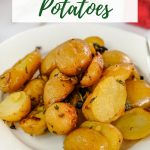 bowl of roasted potatoes