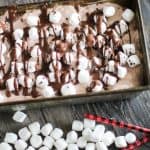 loaf fan of hot chocolate ice crema with marshamllows and chocolate