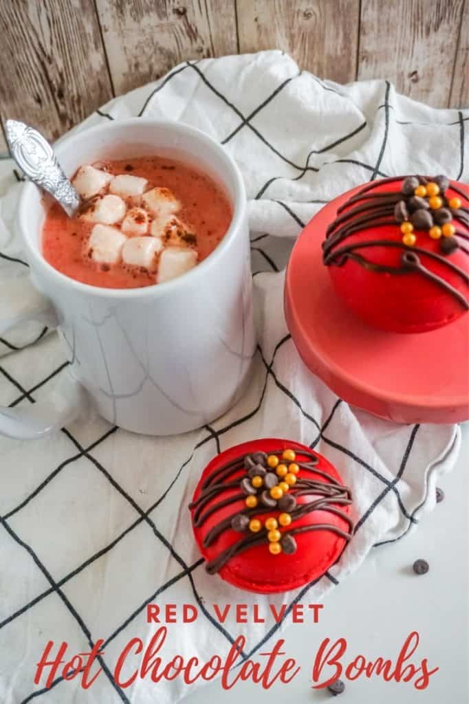 mug of red velvet hot chocolate
