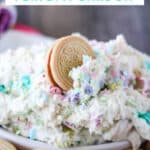 bowl of Easter candy cookie dip