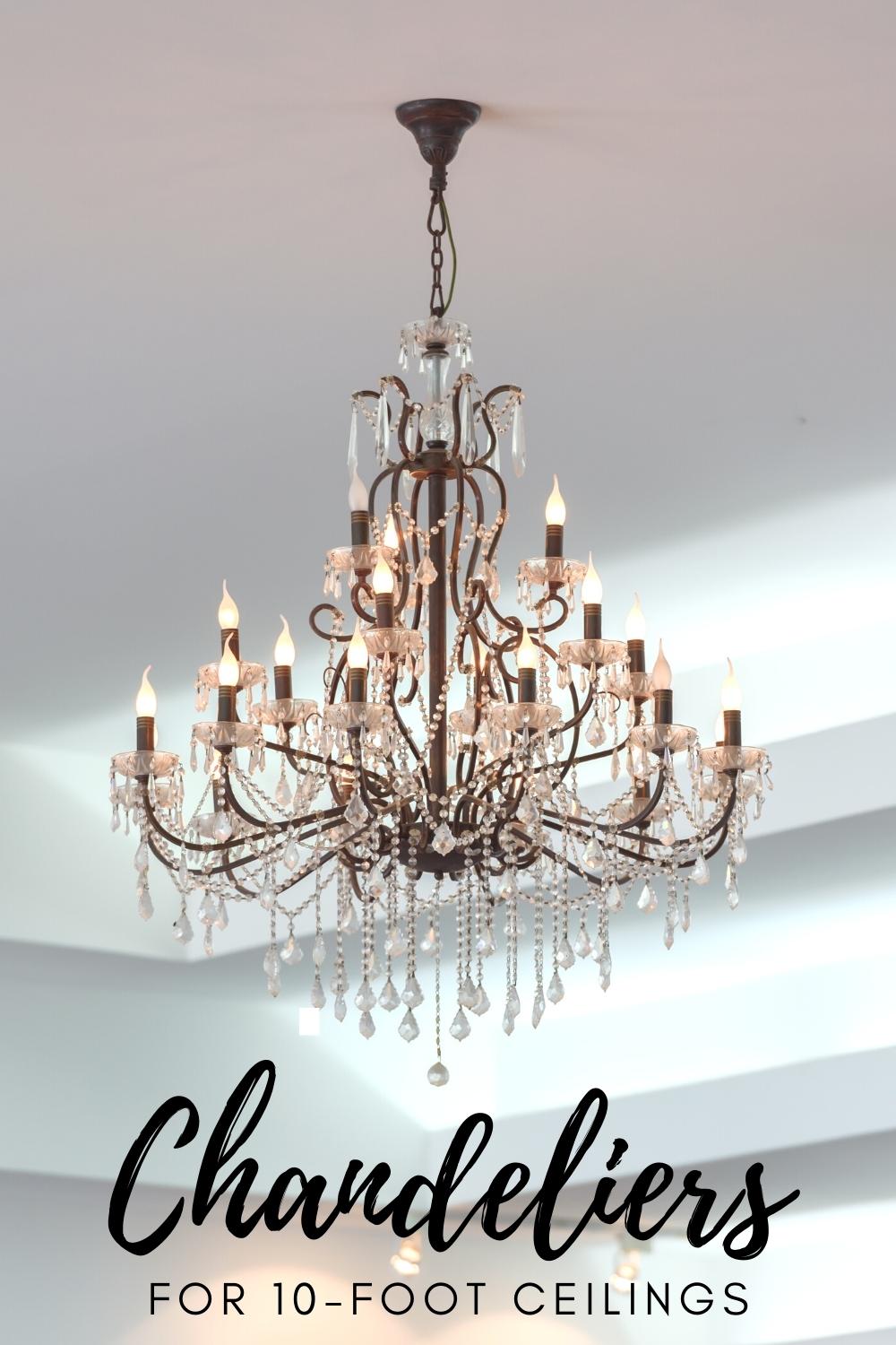 cyrstal chandelier hanging from a ceiling